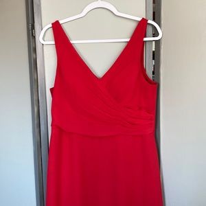 Azazie Nala Dress Scarlet Red Color Custom Fits like a 10/12